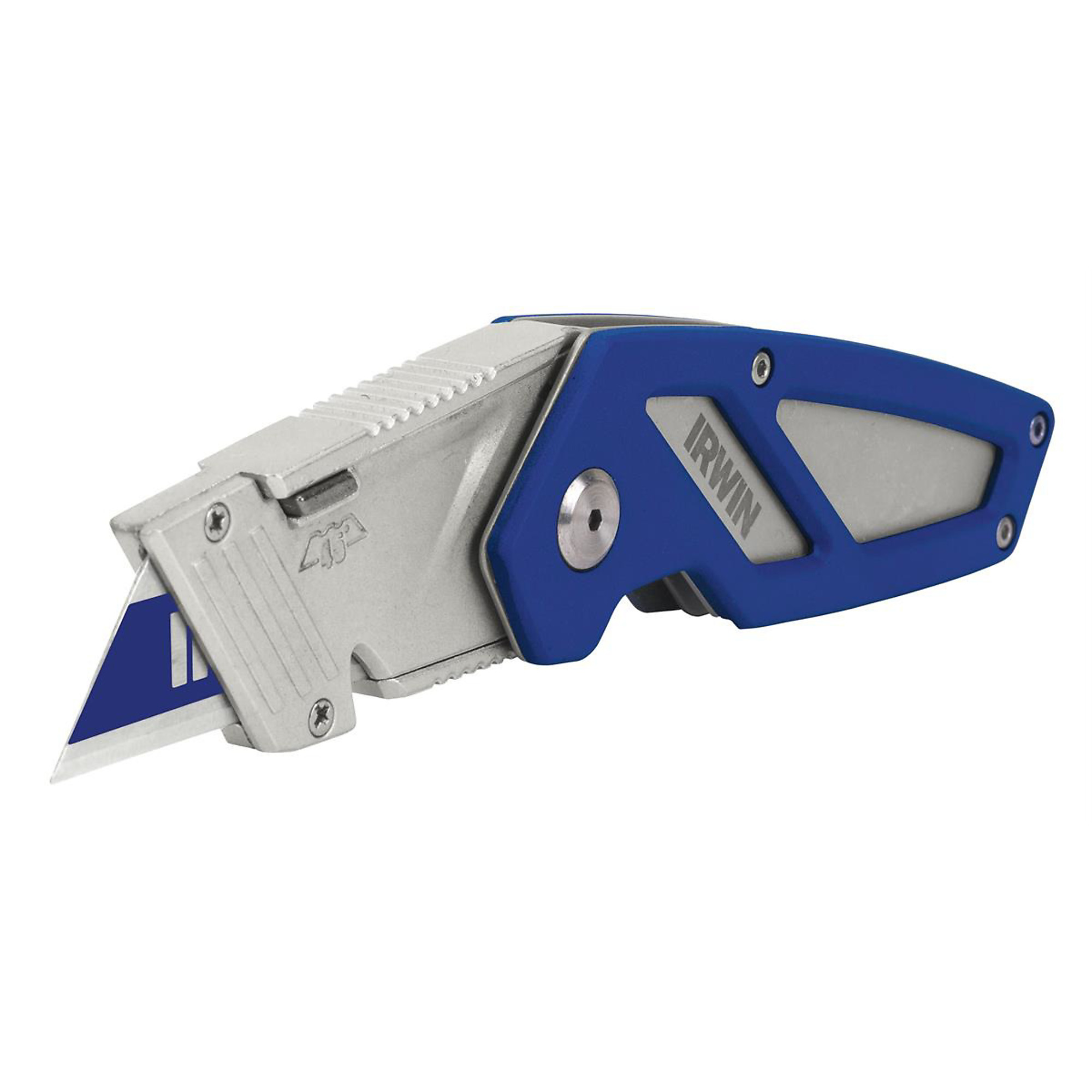 Irwin Fiskars FK100 Folding Utility Knife — All-Metal Body, Patented BladeLock Technology, Wire Stripper, Model# IRW1858318